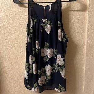 Floral tank top blouse